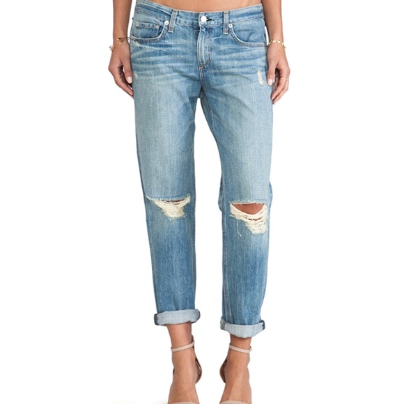 rag & bone Denim - Rag and Bone boyfriend jeans - moss wash